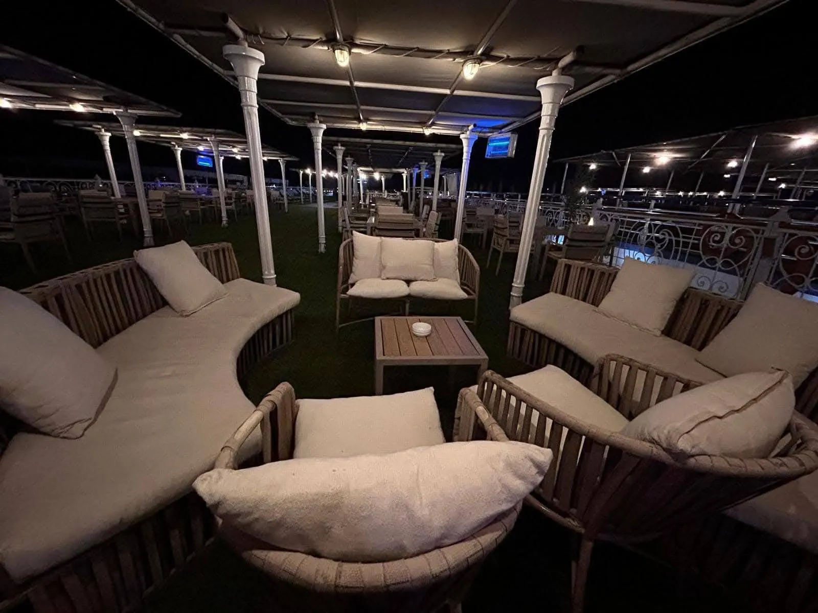 Sun deck of the MS Coral II Nile Cruise Nile cruise
